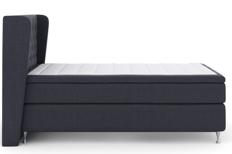 Select No 6 Komplett Sengepakke 120x200 Fast Memory/Pocket - Blå/Sølvben - Møbler - Senger - Kontinentalsenger