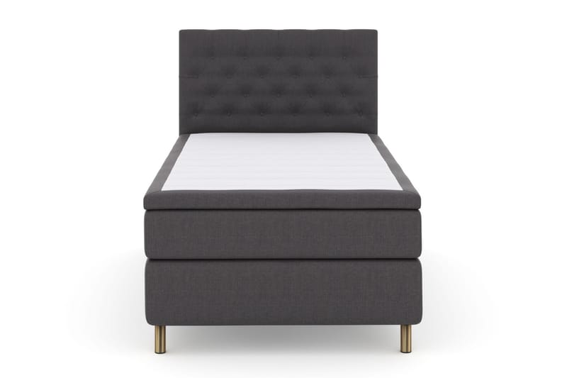 Select No 6 Komplett Sengepakke 120x200 Fast Memory/Pocket - Mørkegrå/Kobberben - Møbler - Senger - Komplett sengepakke