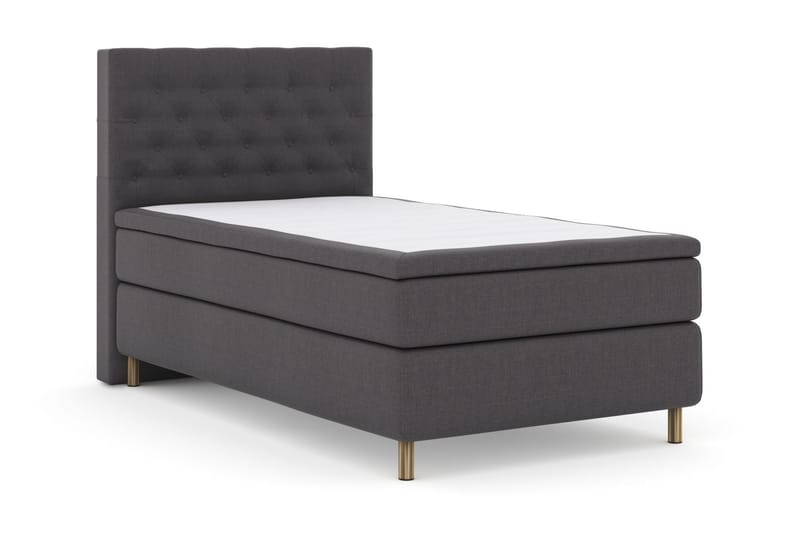 Select No 6 Komplett Sengepakke 120x200 Fast Memory/Pocket - Mørkegrå/Kobberben - M�øbler - Senger - Komplett sengepakke