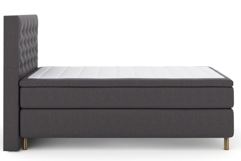 Select No 6 Komplett Sengepakke 120x200 Fast Memory/Pocket - Mørkegrå/Kobberben - Møbler - Senger - Komplett sengepakke