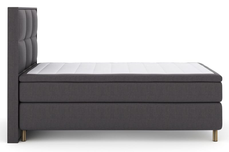 Select No 6 Komplett Sengepakke 120x200 Fast Memory/Pocket - Mørkegrå/Kobberben - Møbler - Senger - Kontinentalsenger