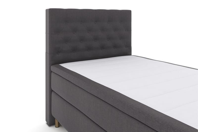 Select No 6 Komplett Sengepakke 120x200 Fast Memory/Pocket - Mørkegrå/Kobberben - Møbler - Senger - Komplett sengepakke