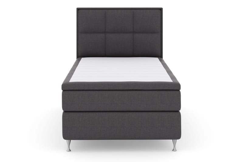 Select No 6 Komplett Sengepakke 120x200 Fast Memory/Pocket - Mørkegrå/Sølvben - Møbler - Senger - Komplett sengepakke
