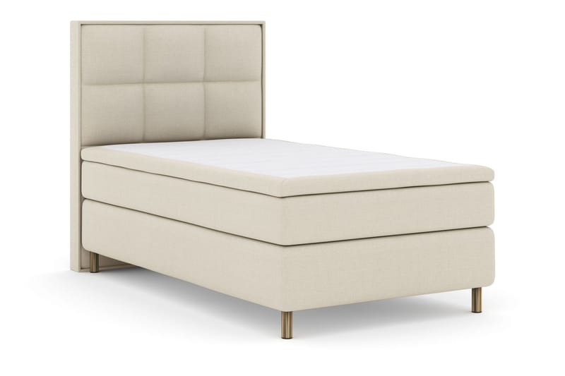 Select No 6 Komplett Sengepakke 120x200 Fast Watergel - Beige/Kobberben - Møbler - Senger - Kontinentalsenger