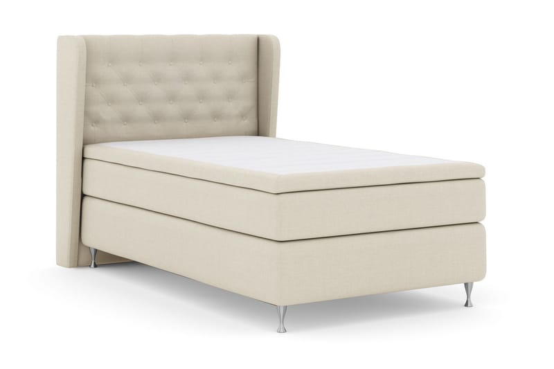 Select No 6 Komplett Sengepakke 120x200 Fast Watergel - Beige/Sølvben - Møbler - Senger - Kontinentalsenger