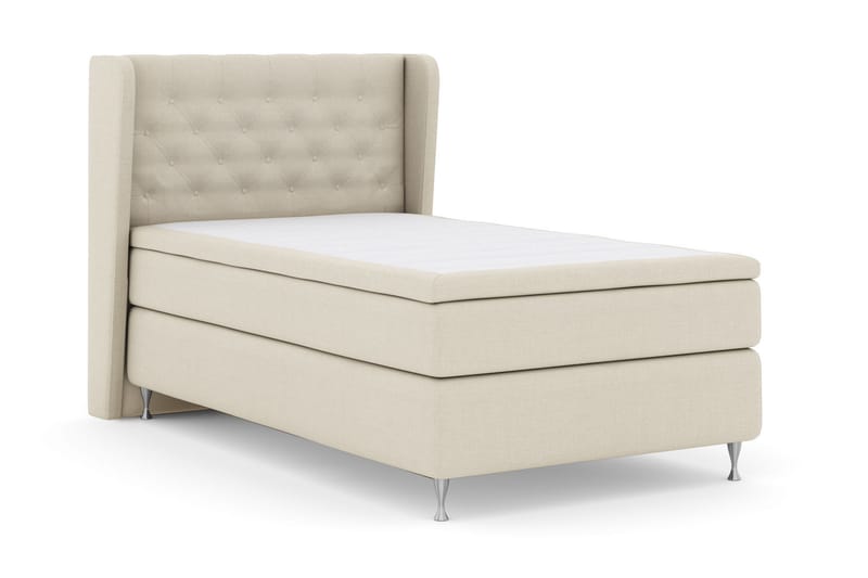Select No 6 Komplett Sengepakke 120x200 Fast Watergel - Beige/Sølvben - Møbler - Senger - Komplett sengepakke