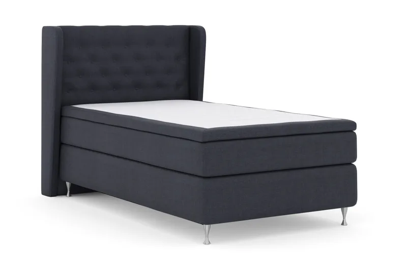 Select No 6 Komplett Sengepakke 120x200 Fast Watergel - Blå/Sølvben - Møbler - Senger - Kontinentalsenger