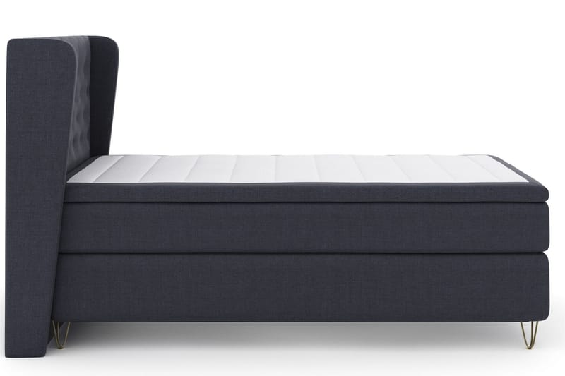 Select No 6 Komplett Sengepakke 120x200 Fast Watergel - Blå/V-formede Metallben - Møbler - Senger - Kontinentalsenger