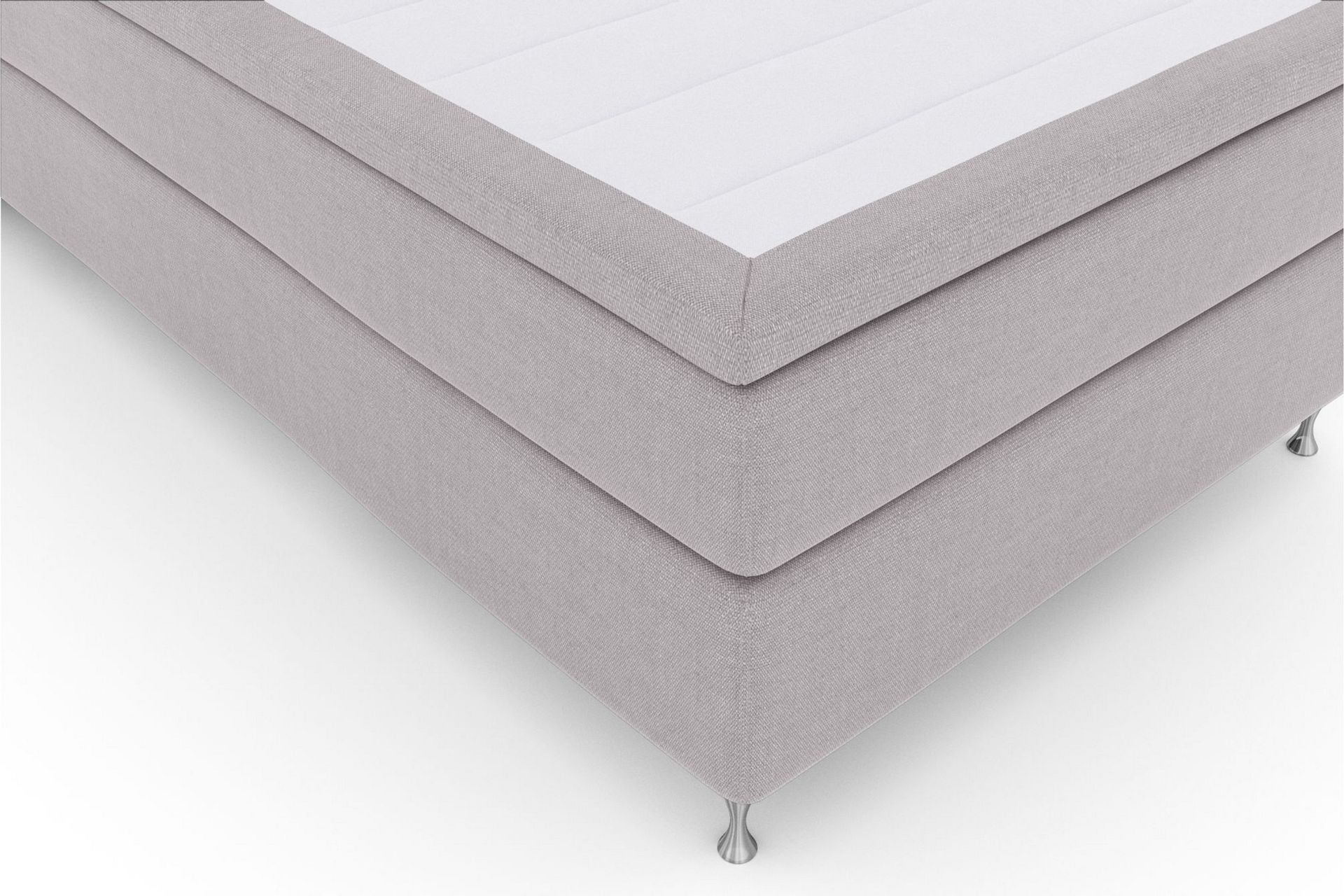 Select No 6 Komplett Sengepakke 120x200 Fast Watergel - Lysegrå/Sølvben - Møbler - Senger - Komplett sengepakke