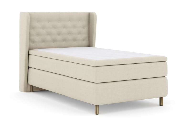 Select No 6 Komplett Sengepakke 120x200 Medium Lateks/Memory - Beige/Kobberben - Møbler - Senger - Kontinentalsenger