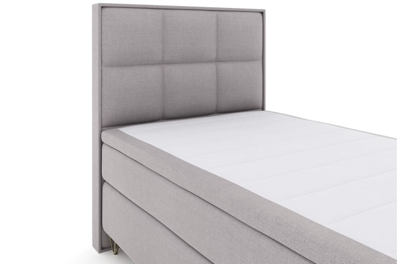 Select No 6 Komplett Sengepakke 120x200 Medium Lateks/Memory - Lysegrå/V-formede Metallben - Møbler - Senger - Komplett sengepakke