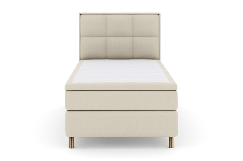 Select No 6 Komplett Sengepakke 120x200 Medium Memory/Pocket - Beige/Kobberben - Møbler - Senger - Komplett sengepakke