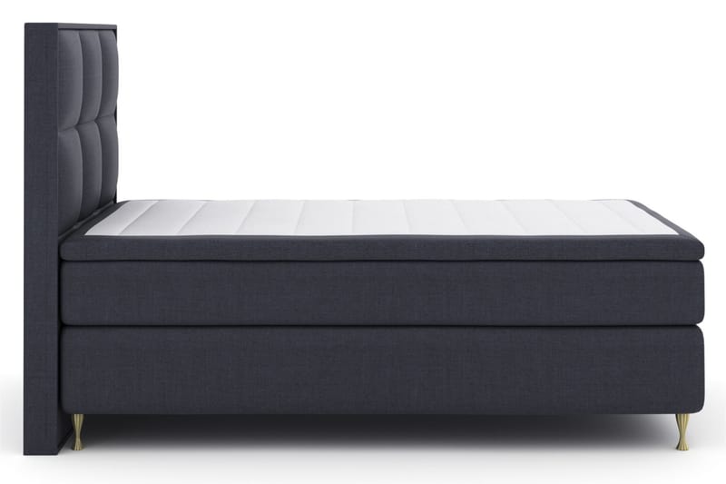 Select No 6 Komplett Sengepakke 120x200 Medium Memory/Pocket - Blå/Gullben - Møbler - Senger - Komplett sengepakke