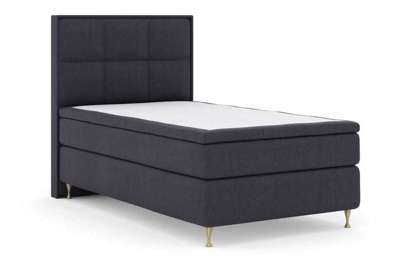 Select No 6 Komplett Sengepakke 120x200 Medium Memory/Pocket - Blå/Gullben - Møbler - Senger - Komplett sengepakke