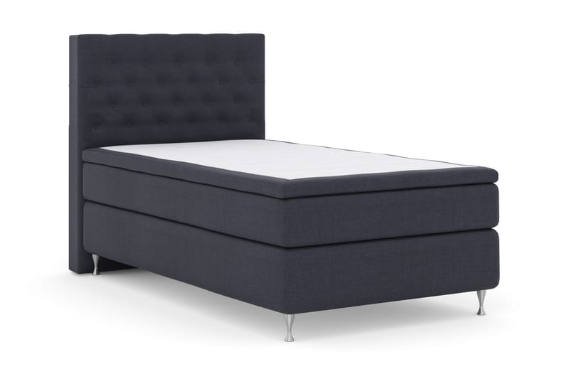 Select No 6 Komplett Sengepakke 120x200 Medium Memory/Pocket - Blå/Sølvben - Møbler - Senger - Komplett sengepakke