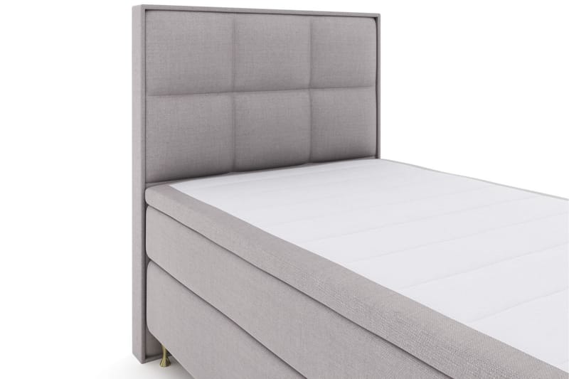 Select No 6 Komplett Sengepakke 120x200 Medium Memory/Pocket - Lysegrå/Gullben - Møbler - Senger - Komplett sengepakke