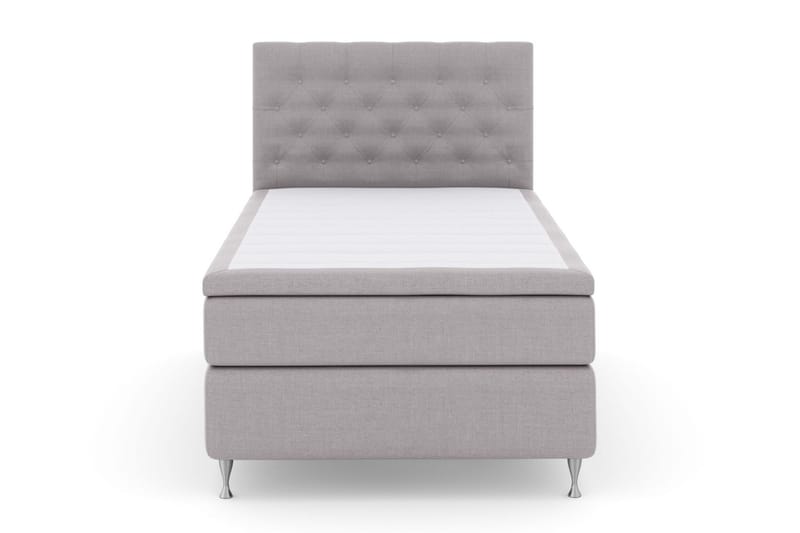 Select No 6 Komplett Sengepakke 120x200 Medium Memory/Pocket - Lysegrå/Sølvben - Møbler - Senger - Komplett sengepakke