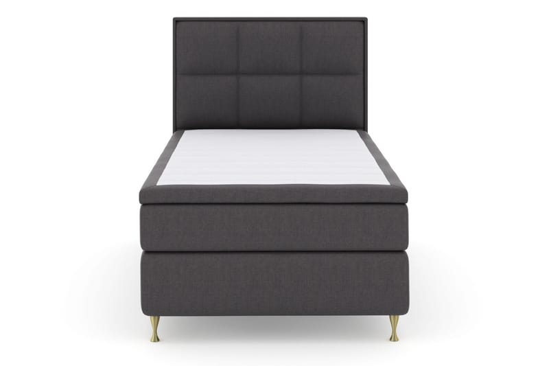 Select No 6 Komplett Sengepakke 120x200 Medium Memory/Pocket - Mørkegrå/Gullben - Møbler - Senger - Komplett sengepakke