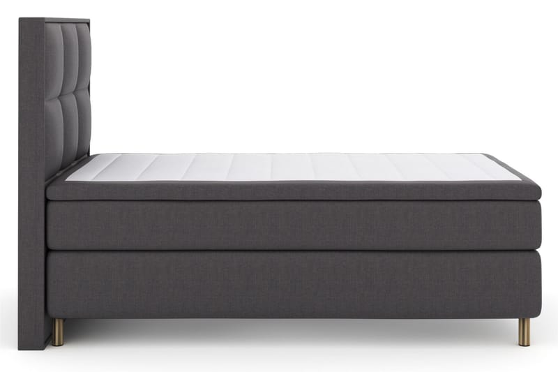 Select No 6 Komplett Sengepakke 120x200 Medium Memory/Pocket - Mørkegrå/Kobberben - Møbler - Senger - Komplett sengepakke