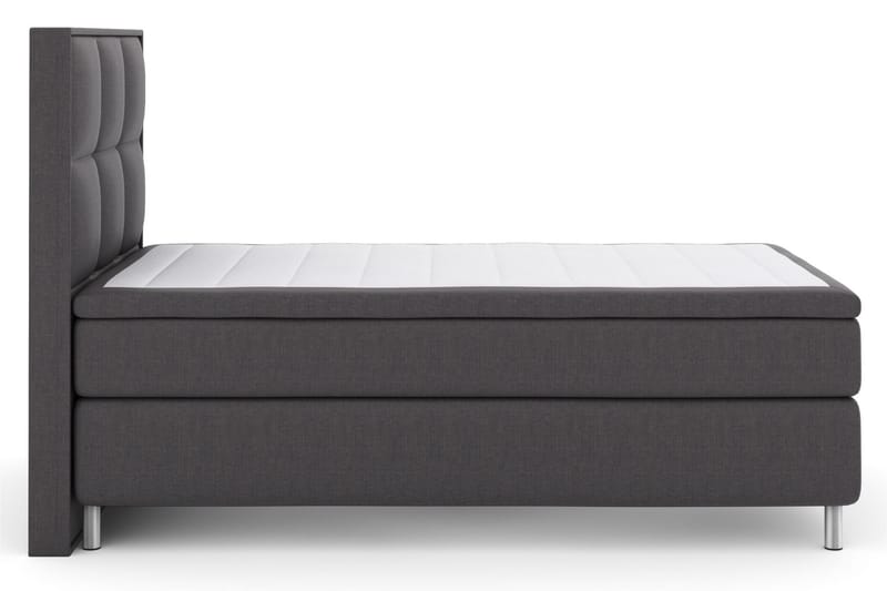 Select No 6 Komplett Sengepakke 120x200 Medium Memory/Pocket - Mørkegrå/Metallben - Møbler - Senger - Komplett sengepakke
