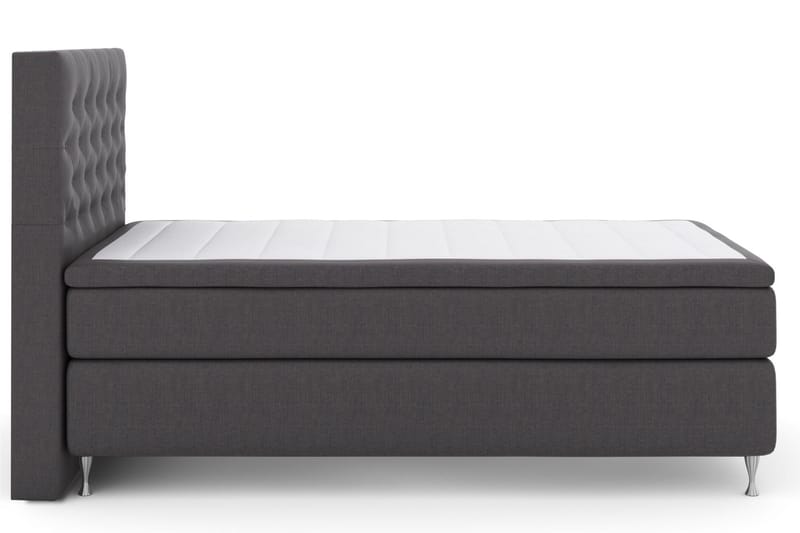 Select No 6 Komplett Sengepakke 120x200 Medium Memory/Pocket - Mørkegrå/Sølvben - Møbler - Senger - Komplett sengepakke
