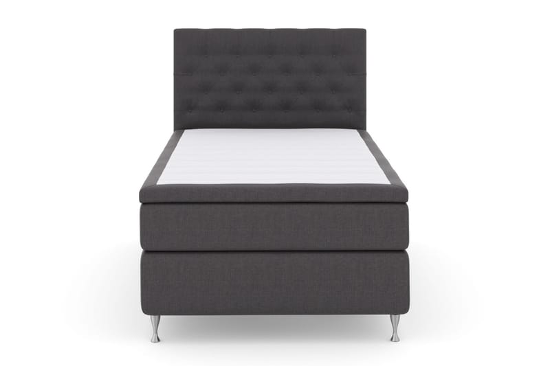 Select No 6 Komplett Sengepakke 120x200 Medium Memory/Pocket - Mørkegrå/Sølvben - Møbler - Senger - Komplett sengepakke