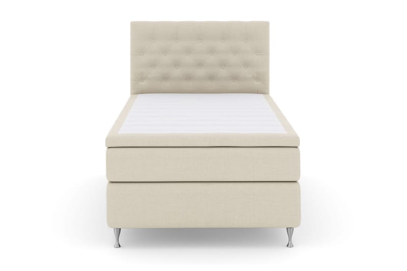 Select No 6 Komplett Sengepakke 120x200 Medium Watergel, Beige/Sølvben