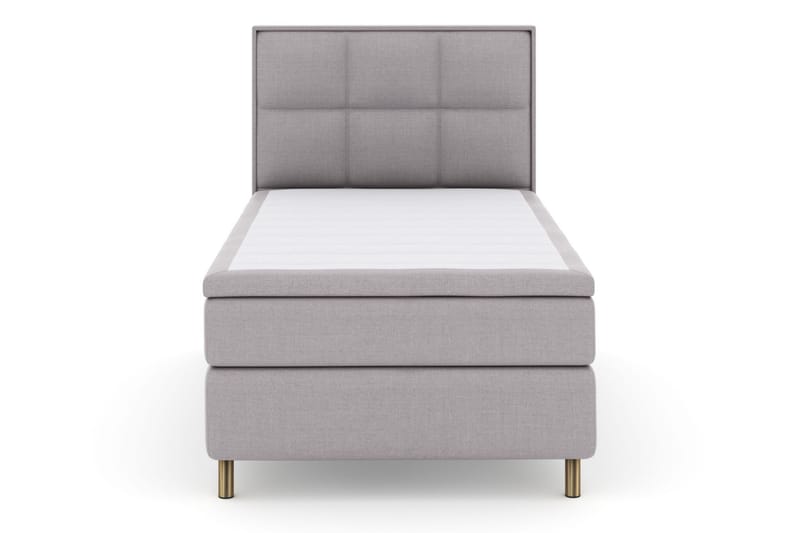 Select No 6 Komplett Sengepakke 120x200 Medium Watergel - Lysegrå/Kopperben - Møbler - Senger - Kontinentalsenger