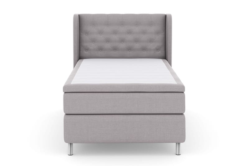 Select No 6 Komplett Sengepakke 120x200 Medium Watergel - Lysegrå/Metallben - Møbler - Senger - Komplett sengepakke