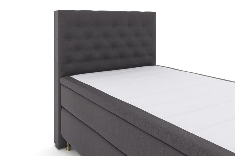 Select No 6 Komplett Sengepakke 120x200 Medium Watergel - Mørkegrå/Gullben - Møbler - Senger - Kontinentalsenger