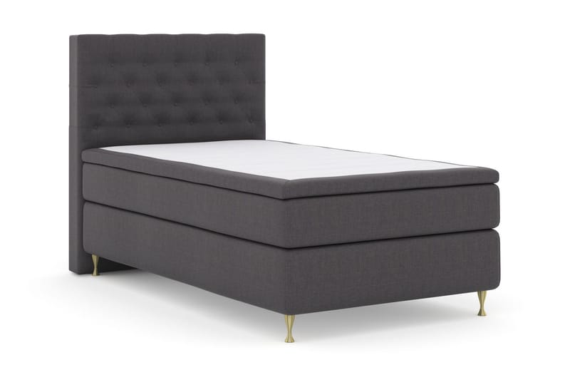 Select No 6 Komplett Sengepakke 120x200 Medium Watergel - Mørkegrå/Gullben - Møbler - Senger - Kontinentalsenger