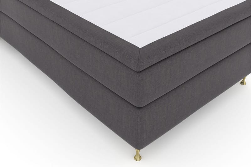 Select No 6 Komplett Sengepakke 120x200 Medium Watergel - Mørkegrå/Gullben - Møbler - Senger - Kontinentalsenger