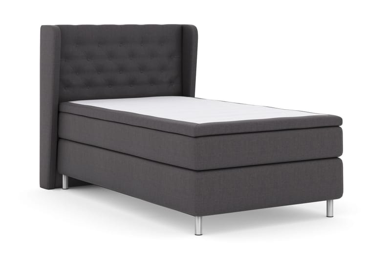 Select No 6 Komplett Sengepakke 120x200 Medium Watergel - Mørkegrå/Metallben - Møbler - Senger - Komplett sengepakke