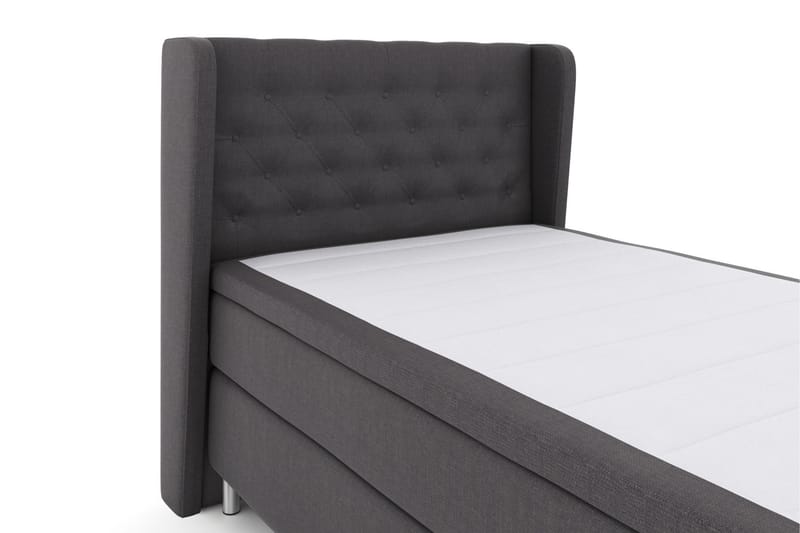 Select No 6 Komplett Sengepakke 120x200 Medium Watergel - Mørkegrå/Metallben - Møbler - Senger - Komplett sengepakke