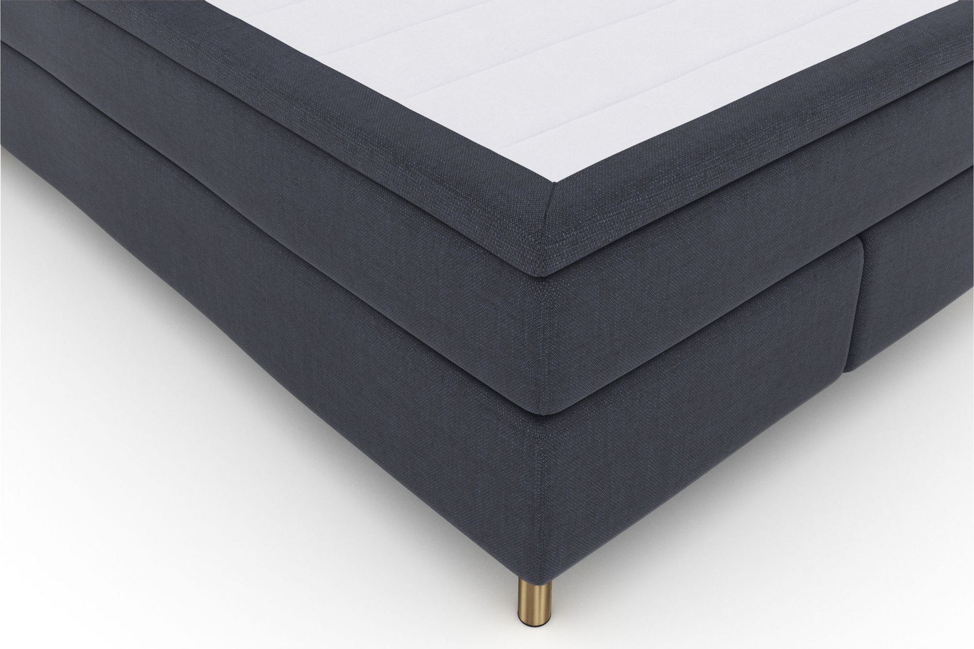 Select No 6 Komplett Sengepakke 140x200 Fast Memory/Pocket - Blå/Kobberben - Møbler - Senger - Komplett sengepakke