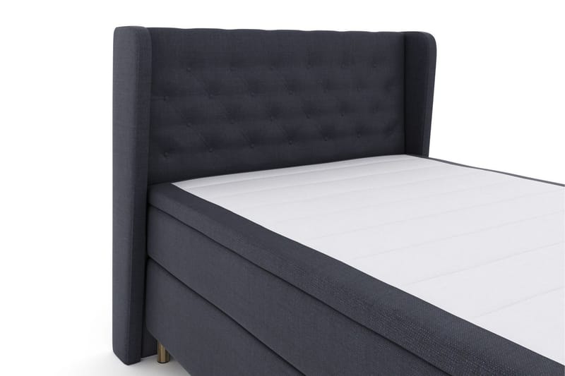Select No 6 Komplett Sengepakke 140x200 Fast Memory/Pocket - Blå/Metallben - Møbler - Senger - Kontinentalsenger