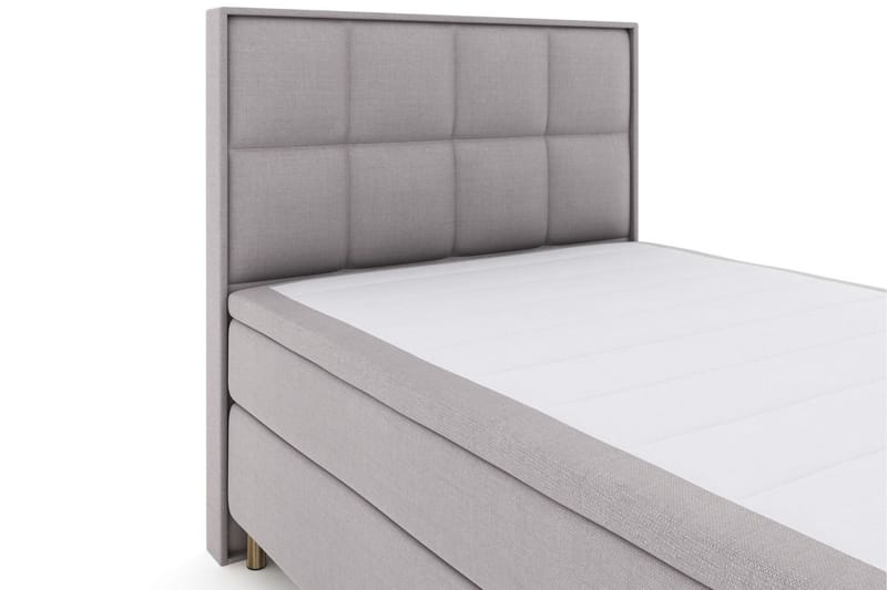 Select No 6 Komplett Sengepakke 140x200 Fast Memory/Pocket - Lysegrå/Kopperben - Møbler - Senger - Komplett sengepakke