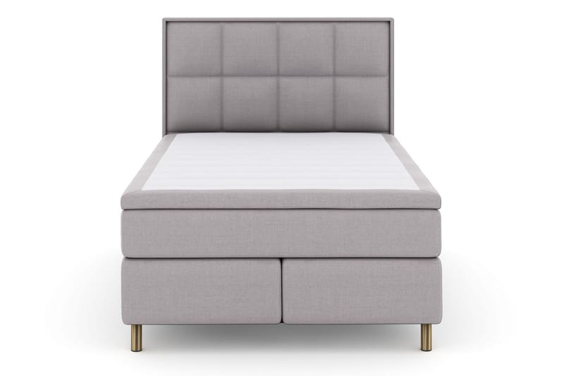 Select No 6 Komplett Sengepakke 140x200 Fast Memory/Pocket - Lysegrå/Kopperben - Møbler - Senger - Komplett sengepakke