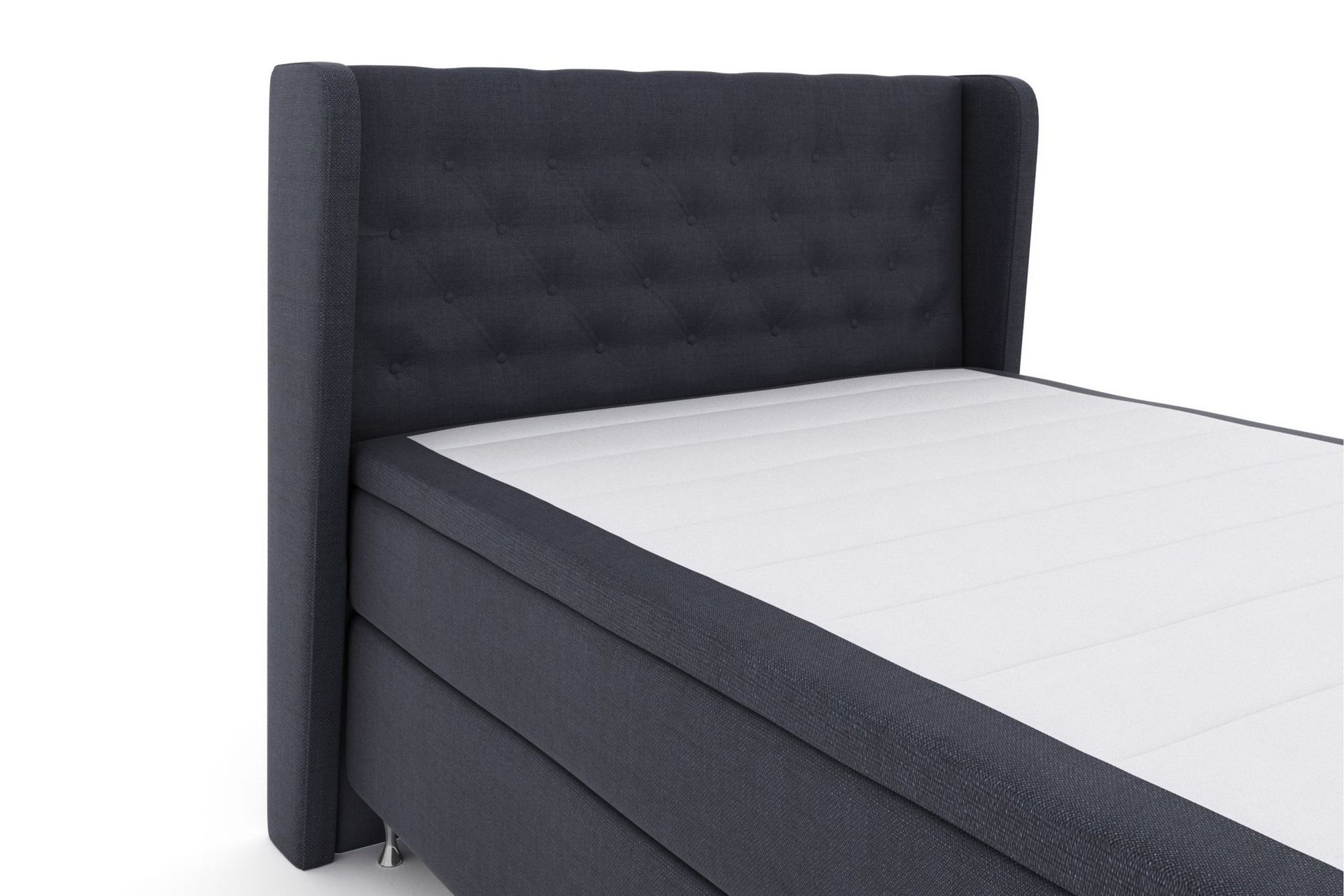 Select No 6 Komplett Sengepakke 140x200 Fast Watergel - Blå/Sølvben - Møbler - Senger - Komplett sengepakke