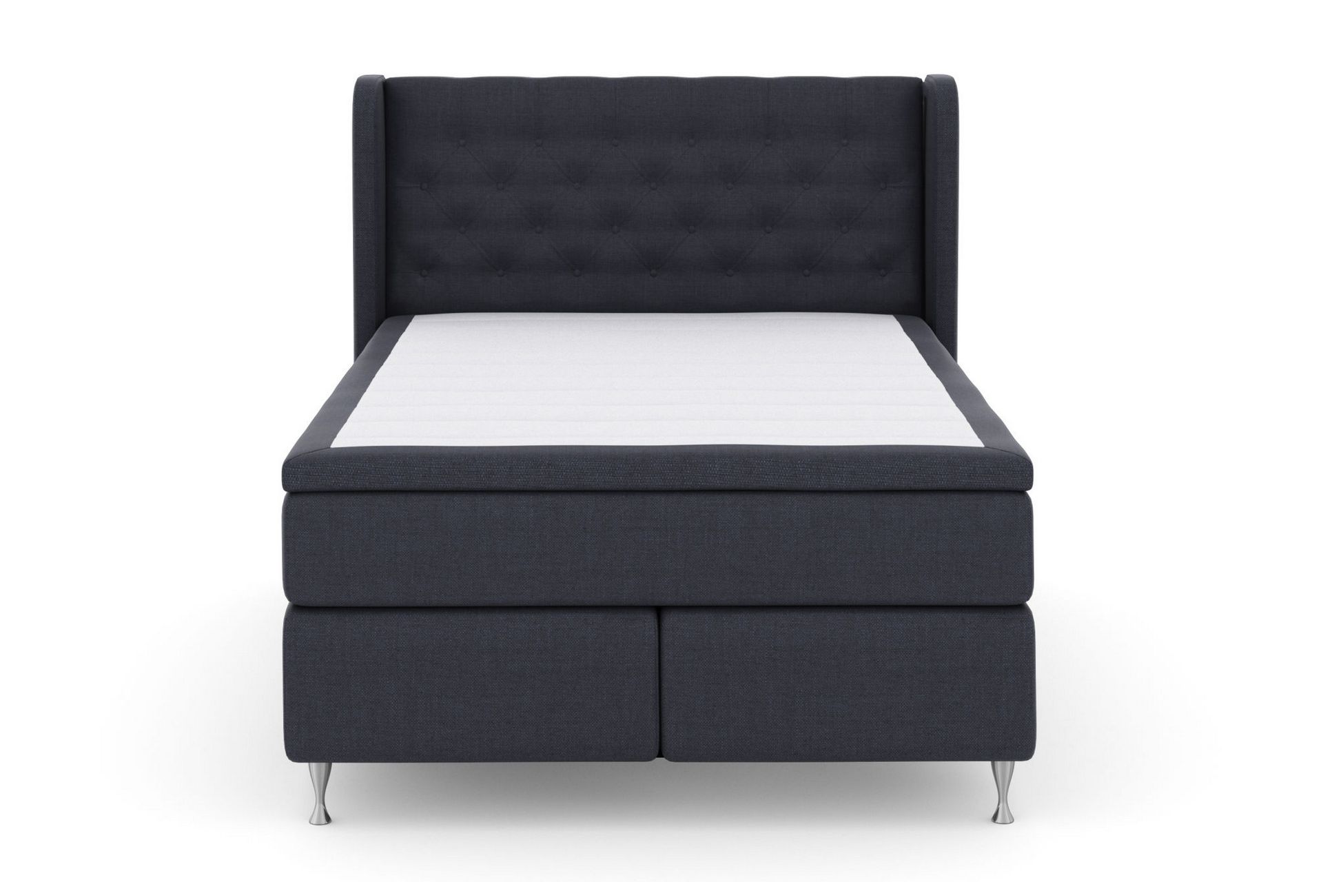 Select No 6 Komplett Sengepakke 140x200 Fast Watergel - Blå/Sølvben - Møbler - Senger - Komplett sengepakke