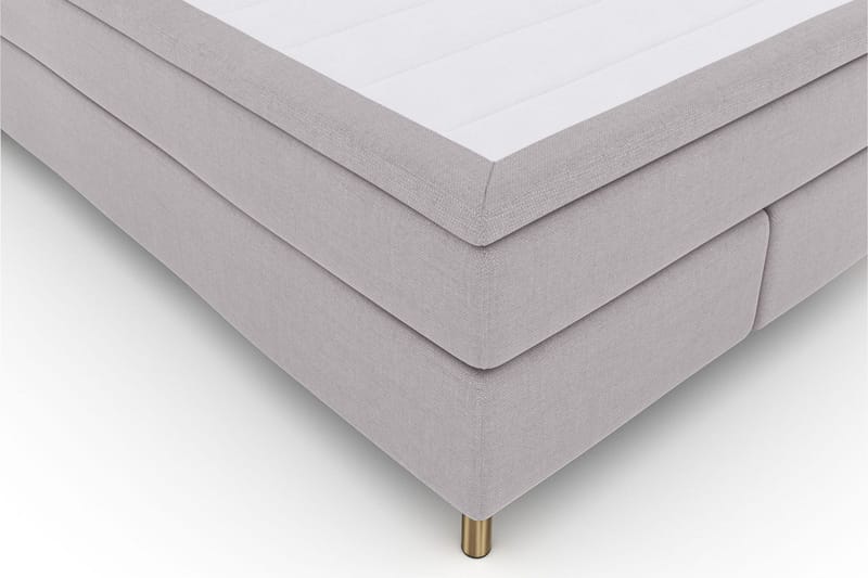 Select No 6 Komplett Sengepakke 140x200 Fast/Medium Watergel - Lysegrå/Kopperben - Møbler - Senger - Kontinentalsenger