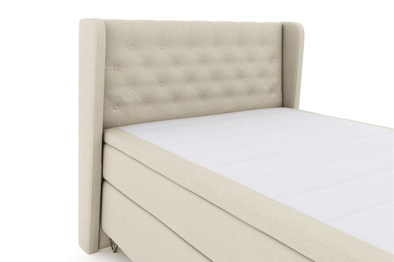 Select No 6 Komplett Sengepakke 140x200 F/M Lateks/Memory - Beige/V-formede Metallben - Møbler - Senger - Kontinentalsenger