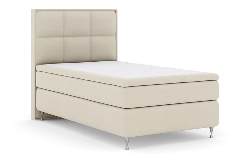 Select No 6 Komplett Sengepakke 140x200 F/M Memory/Pocket - Beige/Sølvben - Møbler - Senger - Kontinentalsenger