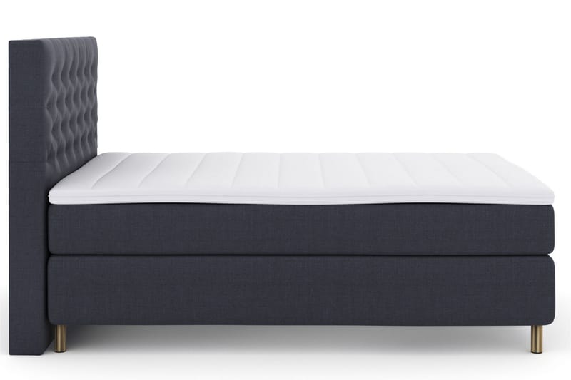 Select No 6 Komplett Sengepakke 140x200 F/M Memory/Pocket - Blå/Kobberben - Møbler - Senger - Komplett sengepakke