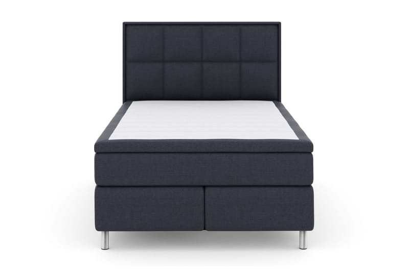 Select No 6 Komplett Sengepakke 140x200 F/M Memory/Pocket, Blå/Metallben