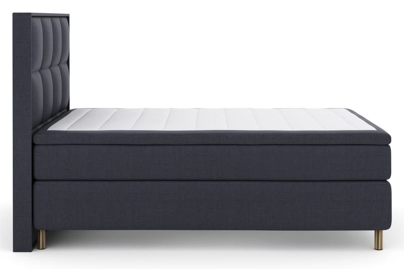 Select No 6 Komplett Sengepakke 140x200 F/M Memory/Pocket - Blå/Metallben - Møbler - Senger - Kontinentalsenger