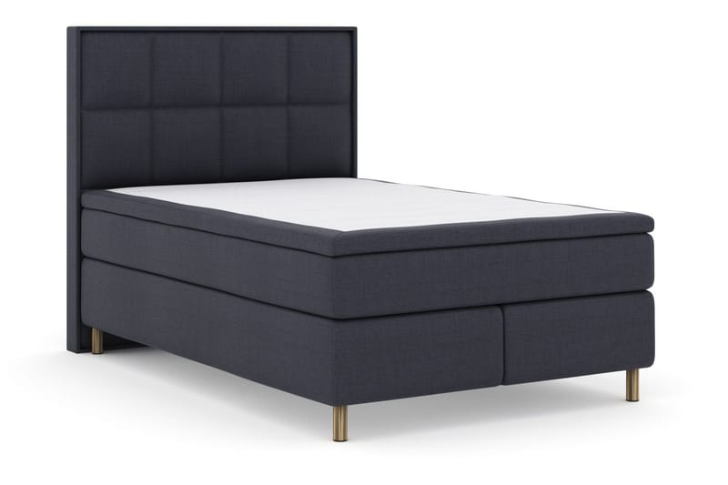 Select No 6 Komplett Sengepakke 140x200 F/M Memory/Pocket - Blå/Metallben - Møbler - Senger - Kontinentalsenger