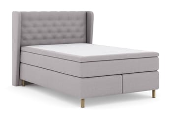 Select No 6 Komplett Sengepakke 140x200 F/M Memory/Pocket - Lysegrå/Kopperben - Møbler - Senger - Komplett sengepakke
