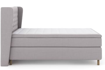 Select No 6 Komplett Sengepakke 140x200 F/M Memory/Pocket - Lysegrå/Kopperben - Møbler - Senger - Komplett sengepakke
