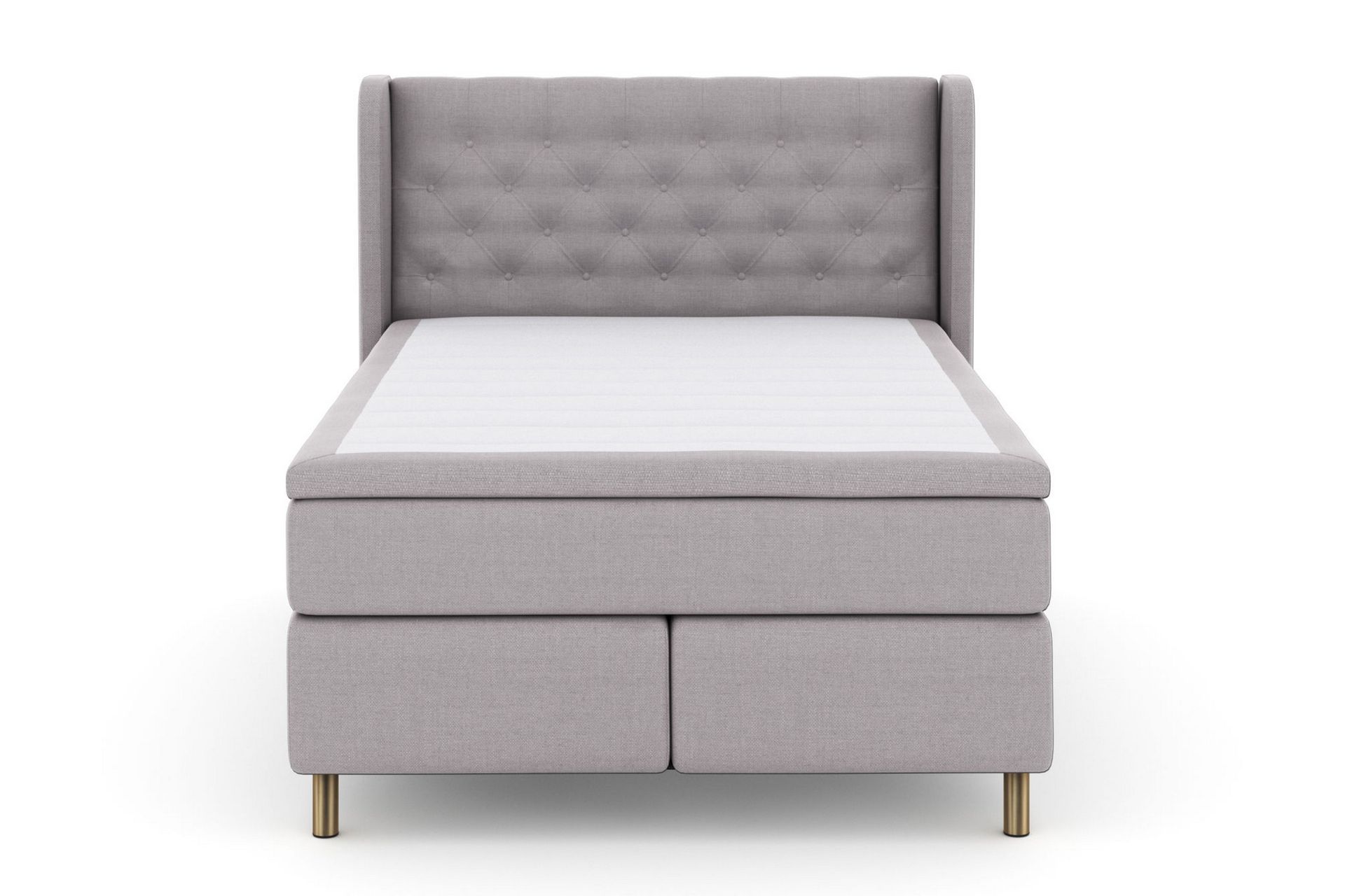 Select No 6 Komplett Sengepakke 140x200 F/M Memory/Pocket - Lysegrå/Kopperben - Møbler - Senger - Komplett sengepakke
